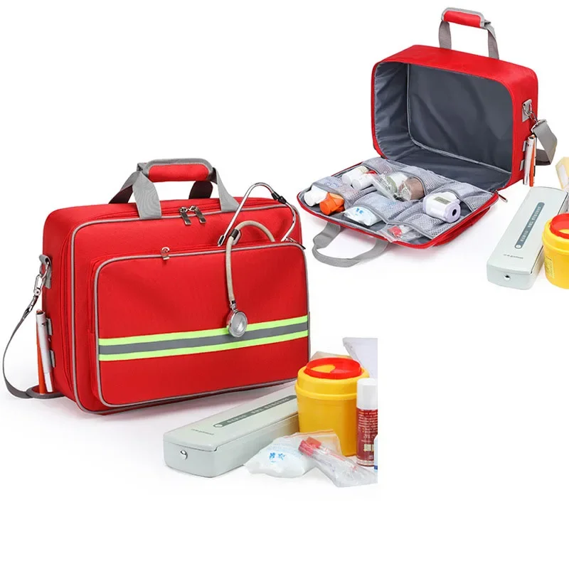 First Aid Medical Bag Outdoor Emergency Rescue Large Capacity Bag Empty Waterproof Reflective 1800D Oxford survival kits
First Aid Medical Bag Outdoor Emergency Rescue Large Capacity Bag Empty Waterproof Reflective 1800D Oxford survival kits