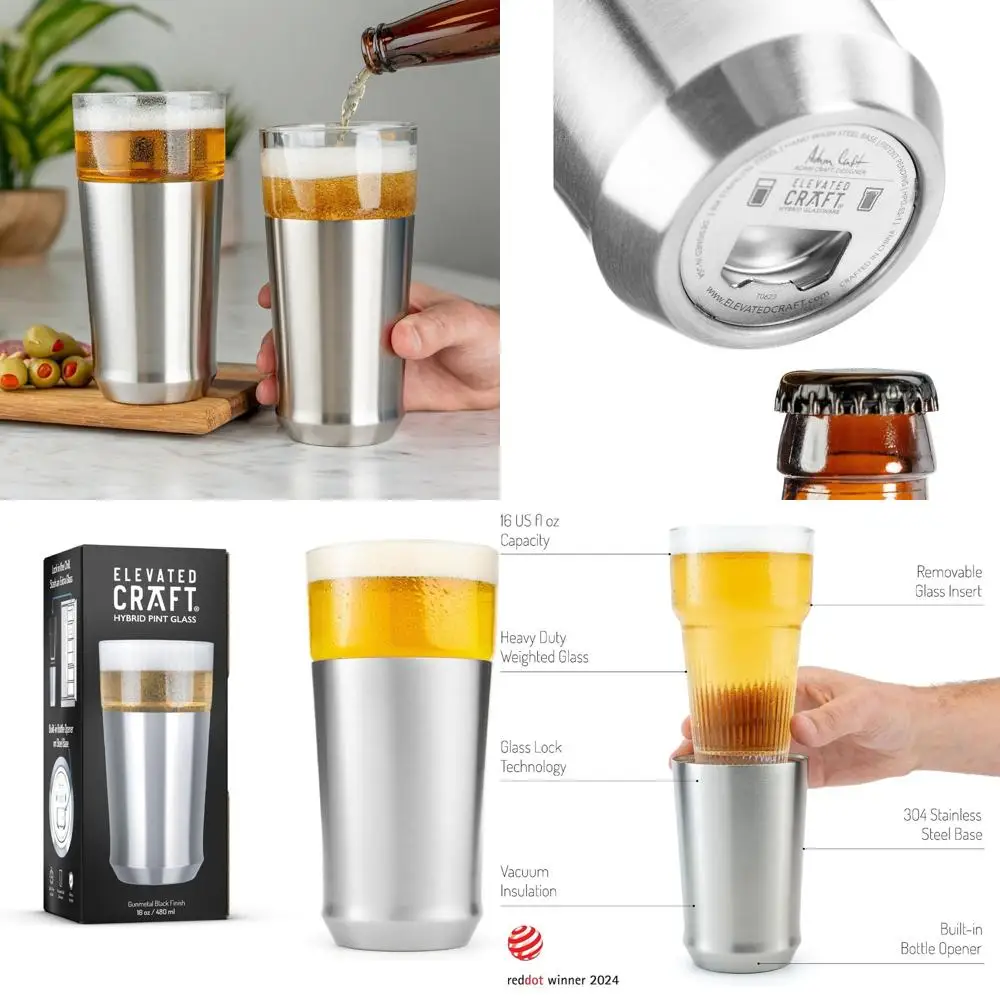 Double-Walled Vacuum Insulated Stainless Steel Tumbler with Removable Glass, Perfect for Hot & Cold Drinks, Includes Bottle Open
Double-Walled Vacuum Insulated Stainless Steel Tumbler with Removable Glass, Perfect for Hot & Cold Drinks, Includes Bottle Open
