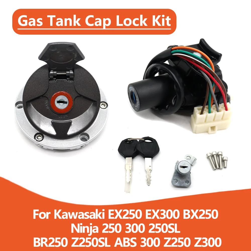 For Kawasaki EX250 EX300 BX250 Ninja Z 250 300 250SL BR250 Z250SL ABS Ignition Switch Kit Assembly Fuel Gas Cap Tank Cover With
For Kawasaki EX250 EX300 BX250 Ninja Z 250 300 250SL BR250 Z250SL ABS Ignition Switch Kit Assembly Fuel Gas Cap Tank Cover With