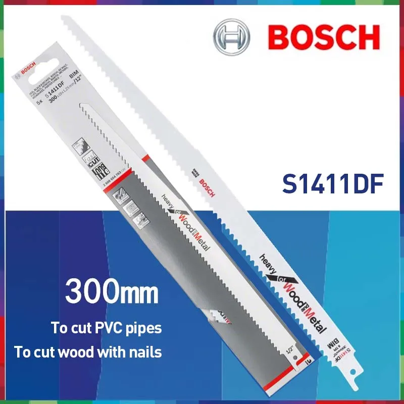 S1411DF Bosch Multifunctional Saw Blade Reciprocating Saw Blade Cutting Tools Woodworking Metal Knife DIY Electric Accessories
S1411DF Bosch Multifunctional Saw Blade Reciprocating Saw Blade Cutting Tools Woodworking Metal Knife DIY Electric Accessories