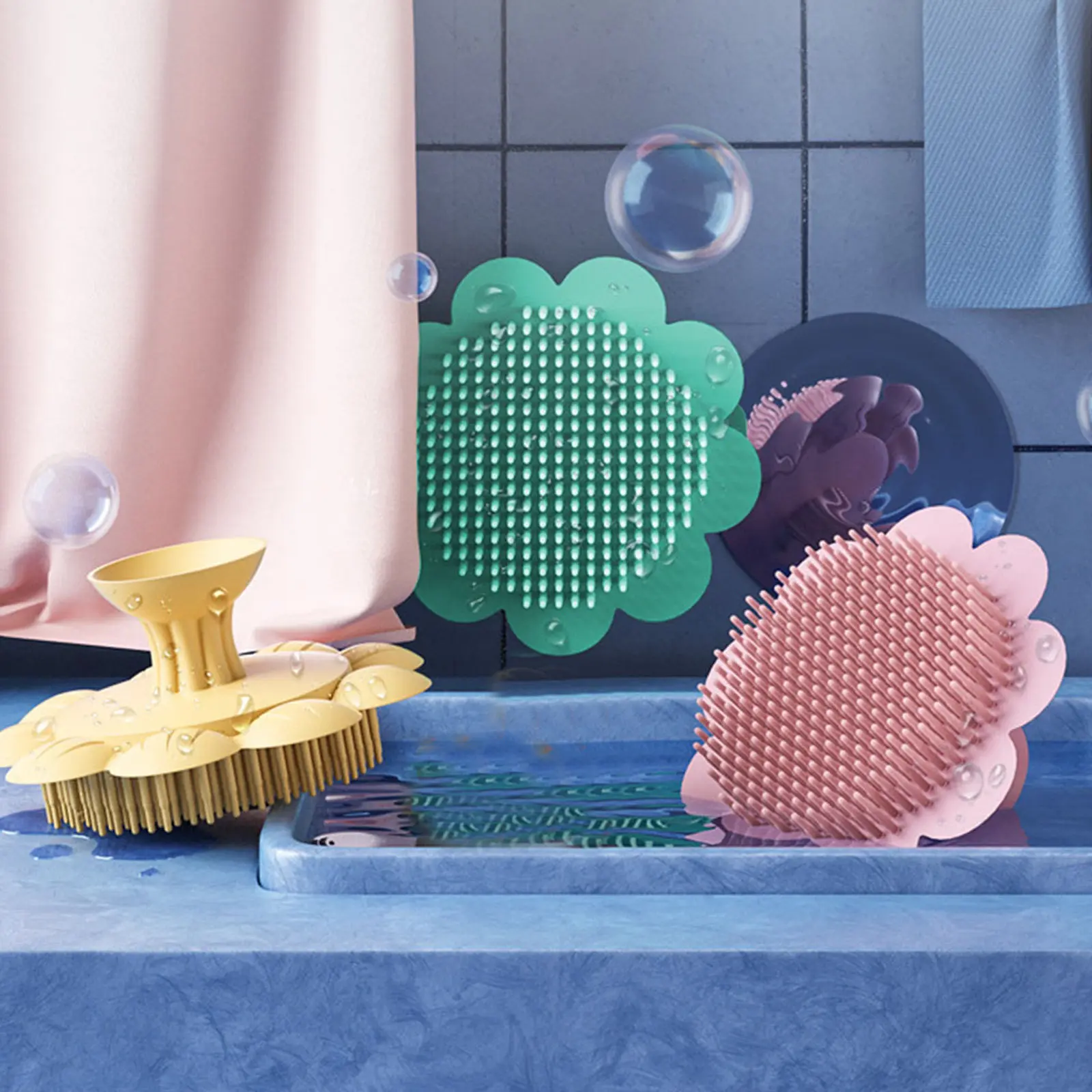 Silicone Baby Hair Brush Portable Bath Supplies Soft Round Head Newborn Scalp Massaging Cleaning Tool Baby Shower Brush
Silicone Baby Hair Brush Portable Bath Supplies Soft Round Head Newborn Scalp Massaging Cleaning Tool Baby Shower Brush