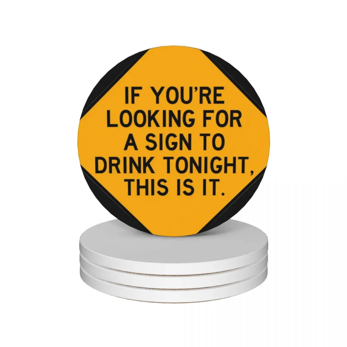 Here's a Sign to Drink Ceramic Coasters (Set of 4) custom for cups set Coasters
Here's a Sign to Drink Ceramic Coasters (Set of 4) custom for cups set Coasters