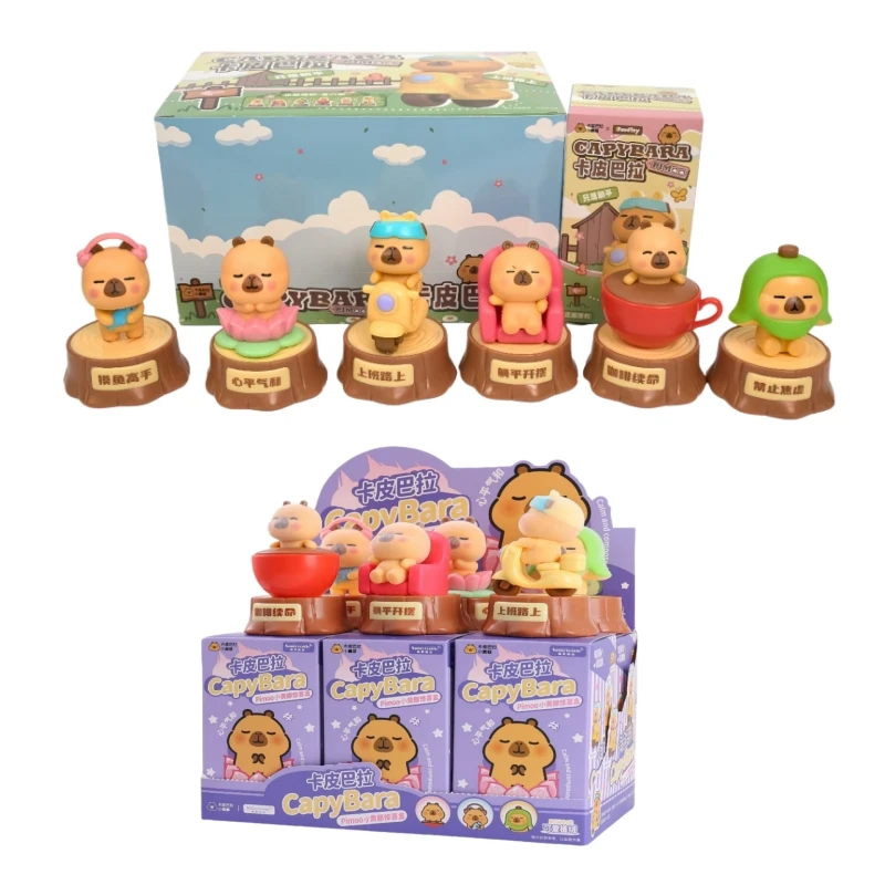 Оригинальная фигурка капибары PIMOO из серии животных, коллекционная коробка-сюрприз, серия «Исцеление», игрушка-антистресс для офисного стола
Оригинальная фигурка капибары PIMOO из серии животных, коллекционная коробка-сюрприз, серия «Исцеление», игрушка-антистресс для офисного стола
