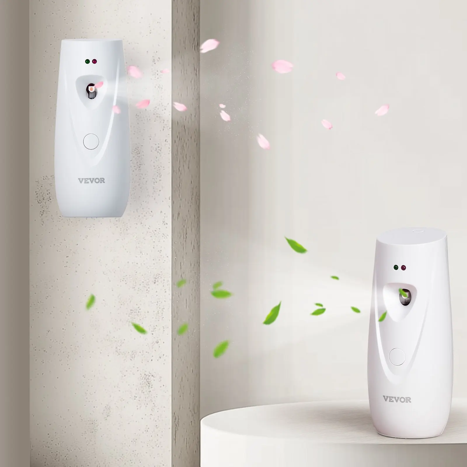 Automatic Air Freshener Spray Dispenser, 2-Pack, Wall Mounted Or Free Standing, Battery Operated, Multiple Time Settings For
Automatic Air Freshener Spray Dispenser, 2-Pack, Wall Mounted Or Free Standing, Battery Operated, Multiple Time Settings For