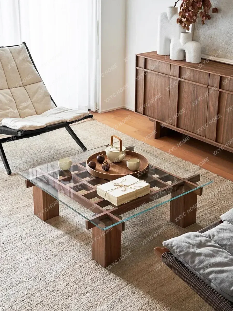 BJ Nordic Glass Coffee Table Living Room Household Small Apartment Modern Simple Solid Wood Light Luxury Creative Tea Table
BJ Nordic Glass Coffee Table Living Room Household Small Apartment Modern Simple Solid Wood Light Luxury Creative Tea Table
