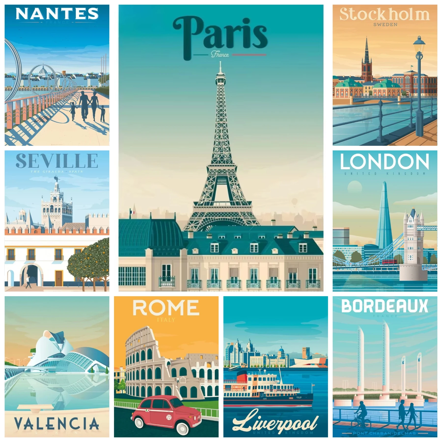 Jigsaw Puzzle 1000 pcs Beautiful European City Skyline Paris Monaco Nantes For Adults Stress Relief Puzzle Fun Present
Jigsaw Puzzle 1000 pcs Beautiful European City Skyline Paris Monaco Nantes For Adults Stress Relief Puzzle Fun Present