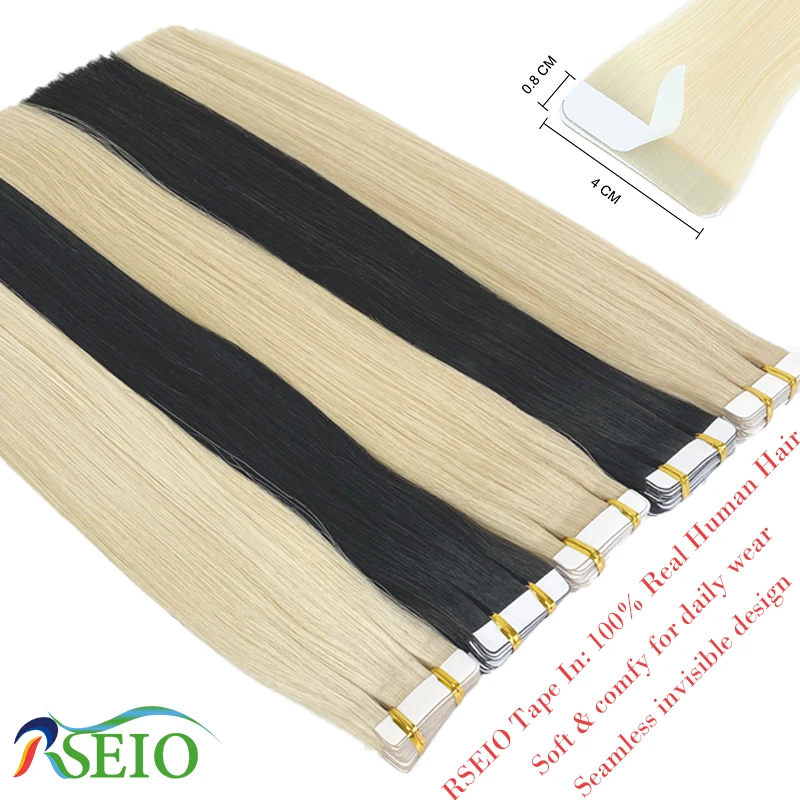 RSEIO High Quality Tape in Human Hair Extensions Straight Hair Seamless Invisible 14"-22" 100% Real Natural Hair End Thicken
RSEIO High Quality Tape in Human Hair Extensions Straight Hair Seamless Invisible 14"-22" 100% Real Natural Hair End Thicken
