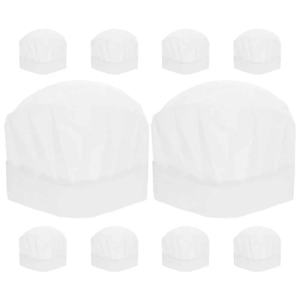 10pcs Chef Hat Pastry Cap Nonwoven Lightweight Fun Cooking Baker Kitchen Work Hat Classes Parties
10pcs Chef Hat Pastry Cap Nonwoven Lightweight Fun Cooking Baker Kitchen Work Hat Classes Parties