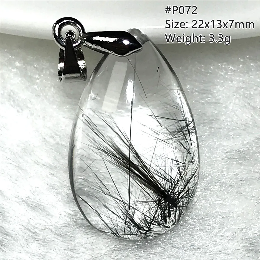 Natural Black Hair Rutilated Quartz Pendant Jewelry For Women Men Gift Stone Clear Crystal 22x13x7mm Beads Silver Gemstone AAAAA
Natural Black Hair Rutilated Quartz Pendant Jewelry For Women Men Gift Stone Clear Crystal 22x13x7mm Beads Silver Gemstone AAAAA