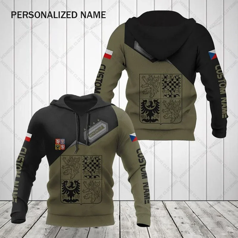 Custom Name Czech Republic Emblem Unisex Hoodies Loose Men's Fashion Sweatshirts Boy Casual Pullover Oversized Streetwear Tops
Custom Name Czech Republic Emblem Unisex Hoodies Loose Men's Fashion Sweatshirts Boy Casual Pullover Oversized Streetwear Tops