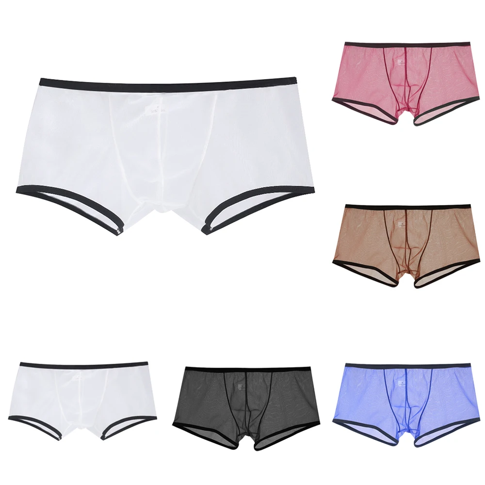 Men's Boxer Briefs See Through Panties Mesh Shorts Sexy Underwear Low Rise Underpants Comfortable Bottoms Sensual Lingerie
Men's Boxer Briefs See Through Panties Mesh Shorts Sexy Underwear Low Rise Underpants Comfortable Bottoms Sensual Lingerie