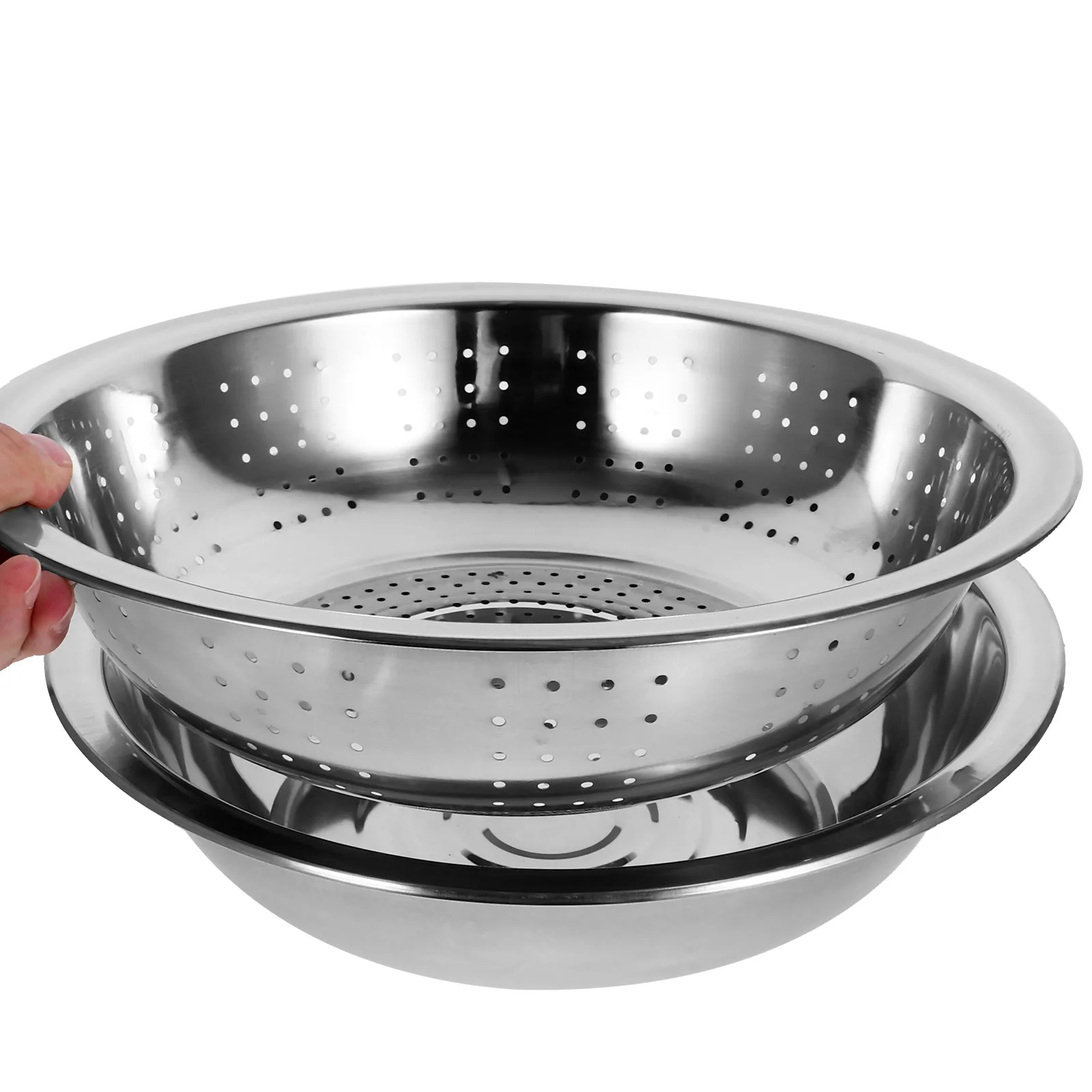 Stainless Steel Grater Basin Multi-Functional Vegetable Fruit Washing Draining Basket Cheese Rice Strainer Bowl Metal Kitchen
Stainless Steel Grater Basin Multi-Functional Vegetable Fruit Washing Draining Basket Cheese Rice Strainer Bowl Metal Kitchen