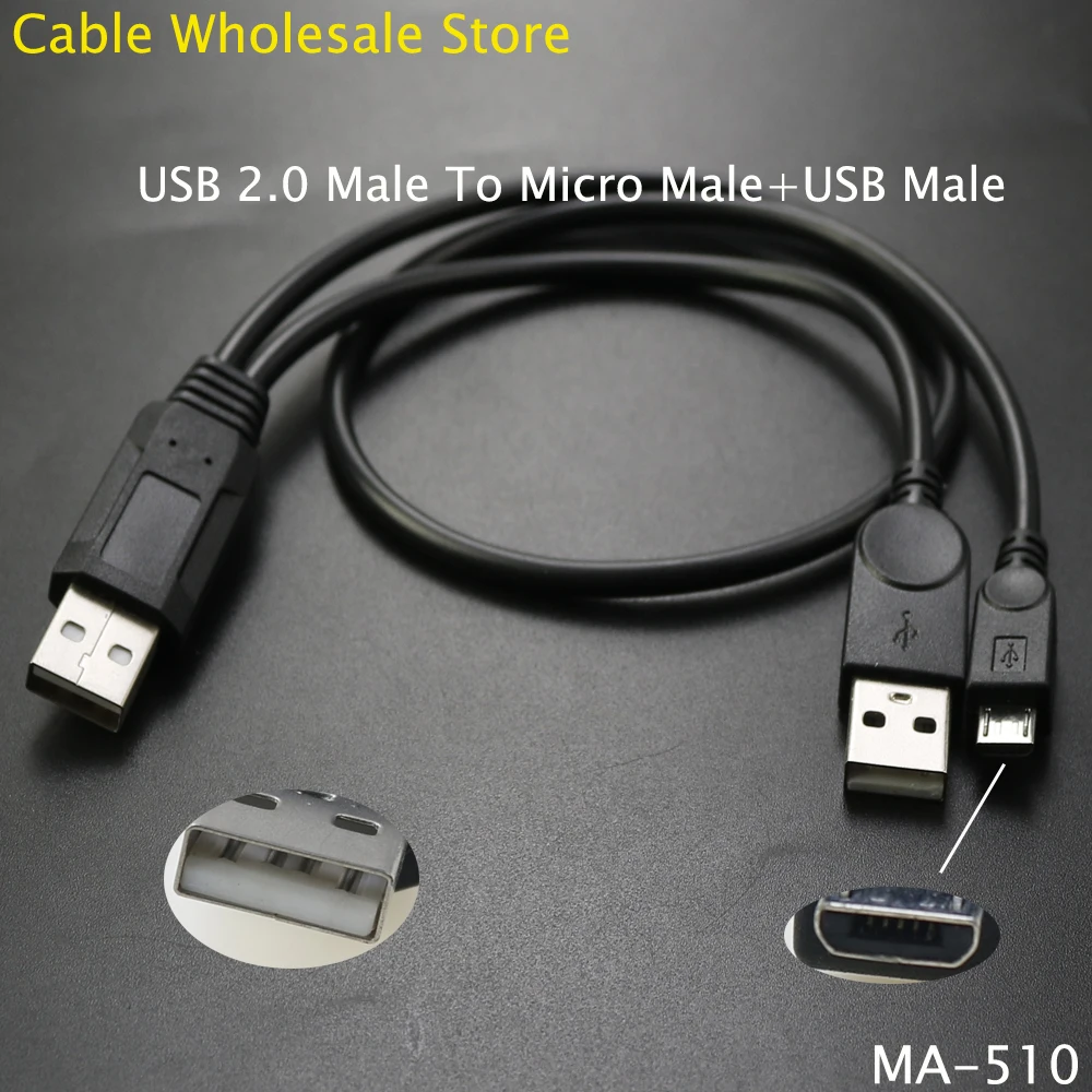 1Pcs 2-In-1 USB 2.0 Male To Micro Male+USB Male Plug 5-Pin Male Cable Power Distributor Y Driver Data Cable Portable
1Pcs 2-In-1 USB 2.0 Male To Micro Male+USB Male Plug 5-Pin Male Cable Power Distributor Y Driver Data Cable Portable