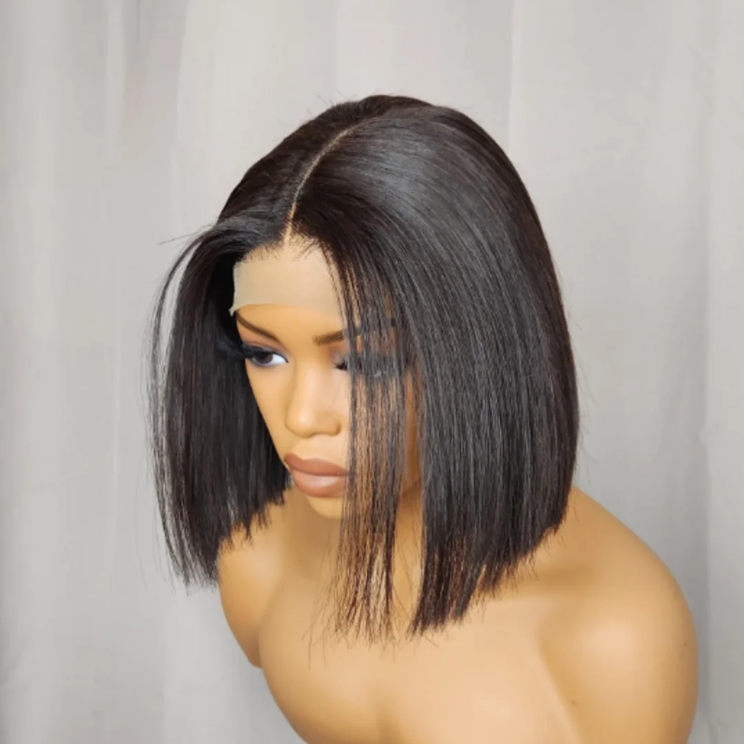 Black 13x4 HD Short Bob Straight Lace Front Wigs Glueless Wigs Pre Plucked Pre Cut for Beginners Synthetic And Blend Lace Wigs
Black 13x4 HD Short Bob Straight Lace Front Wigs Glueless Wigs Pre Plucked Pre Cut for Beginners Synthetic And Blend Lace Wigs