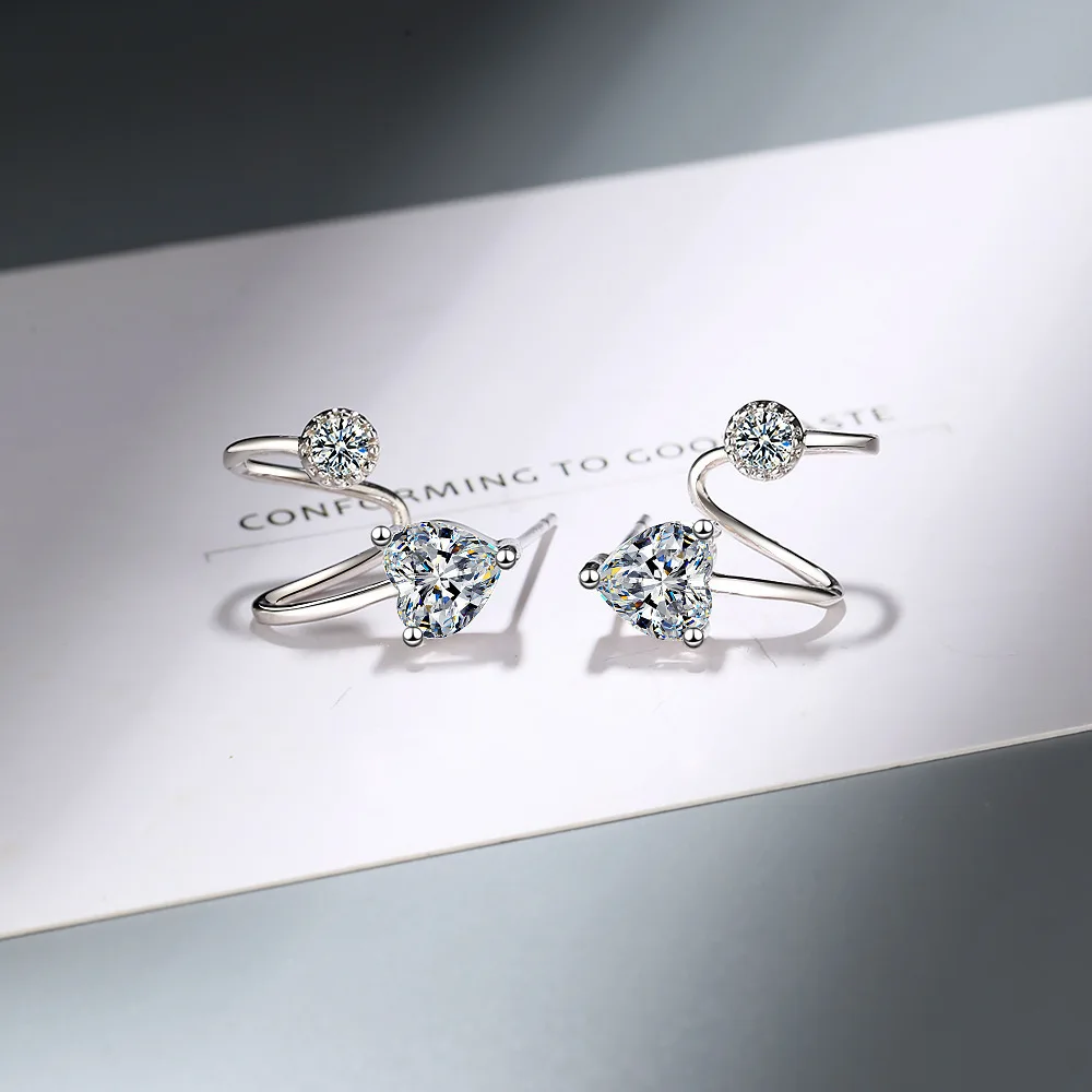 925 Sterling Silver CZ Zirconia Love Heart Clip Earrings For Women oorbellen boucle d'oreille Gift S-E04
925 Sterling Silver CZ Zirconia Love Heart Clip Earrings For Women oorbellen boucle d'oreille Gift S-E04