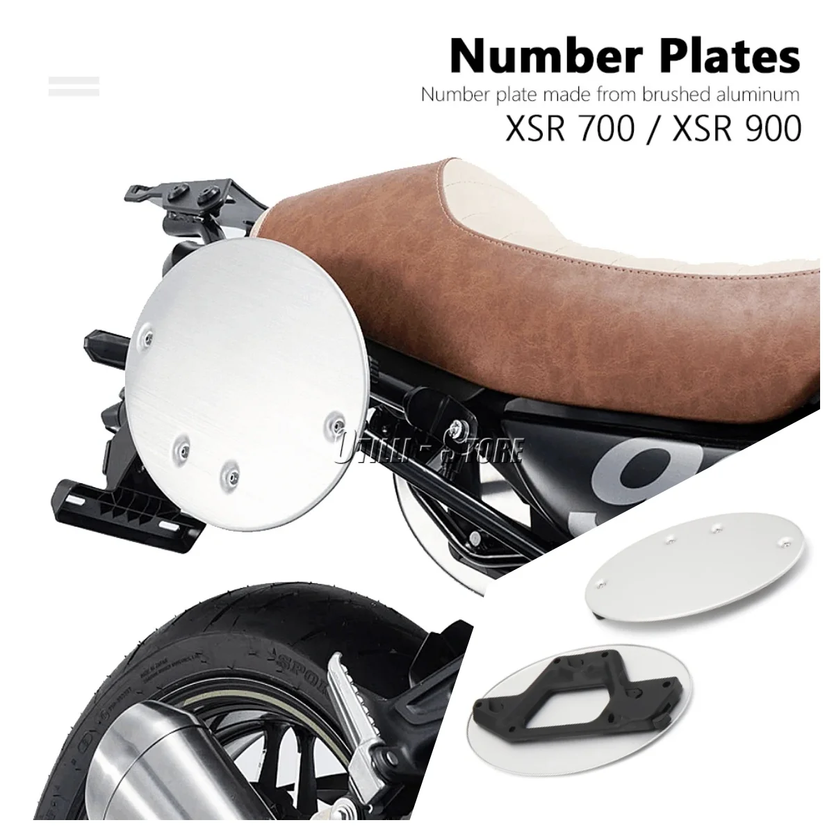 For YAMAHA XSR700 XSR 700 2021-2023 XSR900 XSR 900 2022 2023 Motorcycle Side License Number Plate Aluminum Registration Plates
For YAMAHA XSR700 XSR 700 2021-2023 XSR900 XSR 900 2022 2023 Motorcycle Side License Number Plate Aluminum Registration Plates
