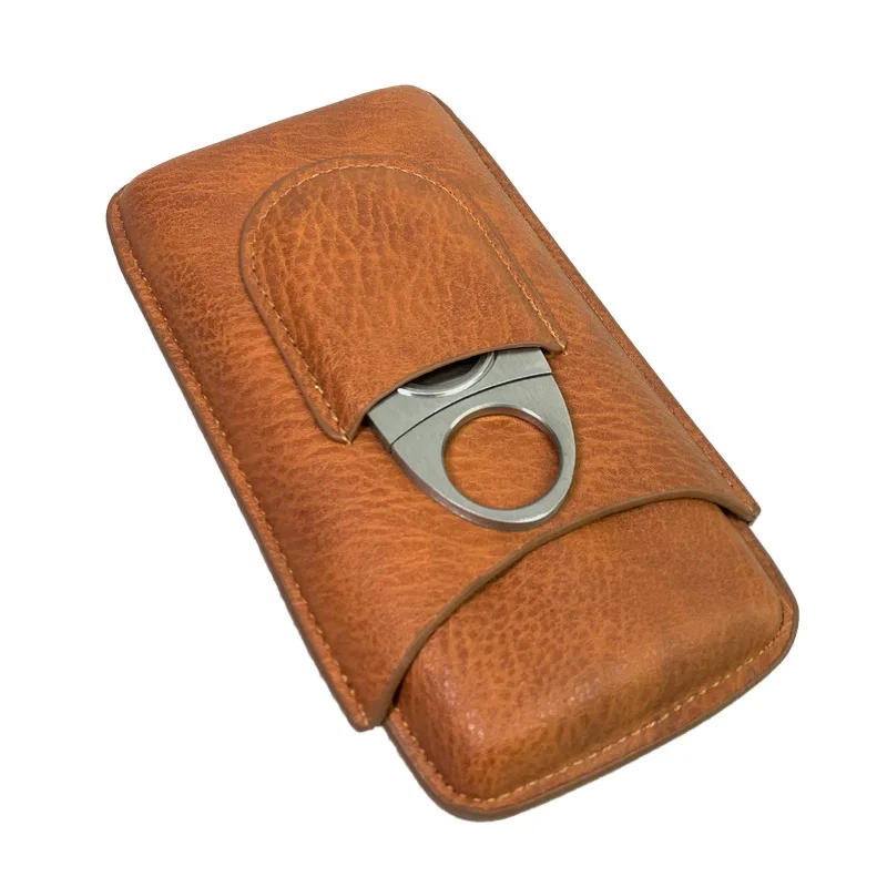 Портативный портсигар из кедровой воловьей кожи с серебряным резаком для сигар, увлажнитель для сигар из дорожной кожи, 3 пальца
Портативный портсигар из кедровой воловьей кожи с серебряным резаком для сигар, увлажнитель для сигар из дорожной кожи, 3 пальца