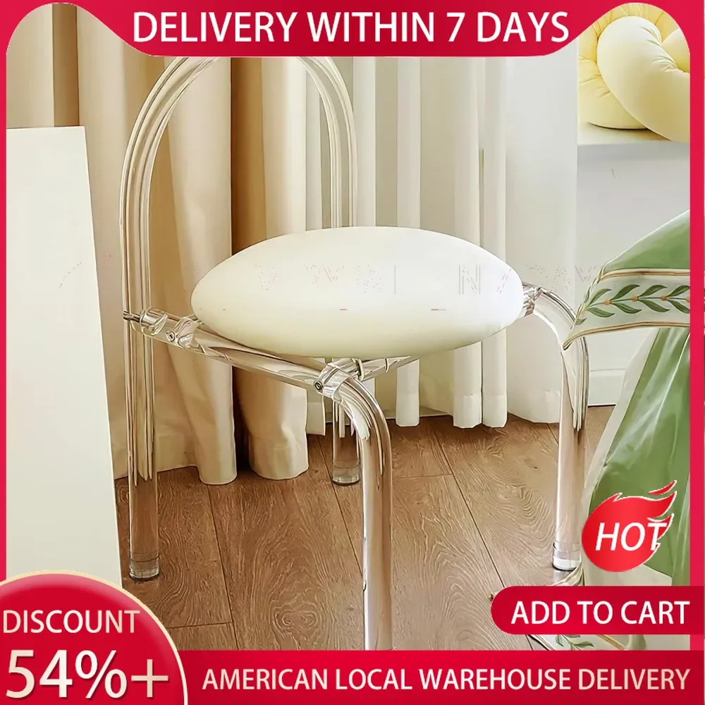 Modern Minimalist Fashion Style Clear Vanity Chair,Transparent Comfort Chair for Bedroom, Dining Room and Office,Dining Benches
Modern Minimalist Fashion Style Clear Vanity Chair,Transparent Comfort Chair for Bedroom, Dining Room and Office,Dining Benches