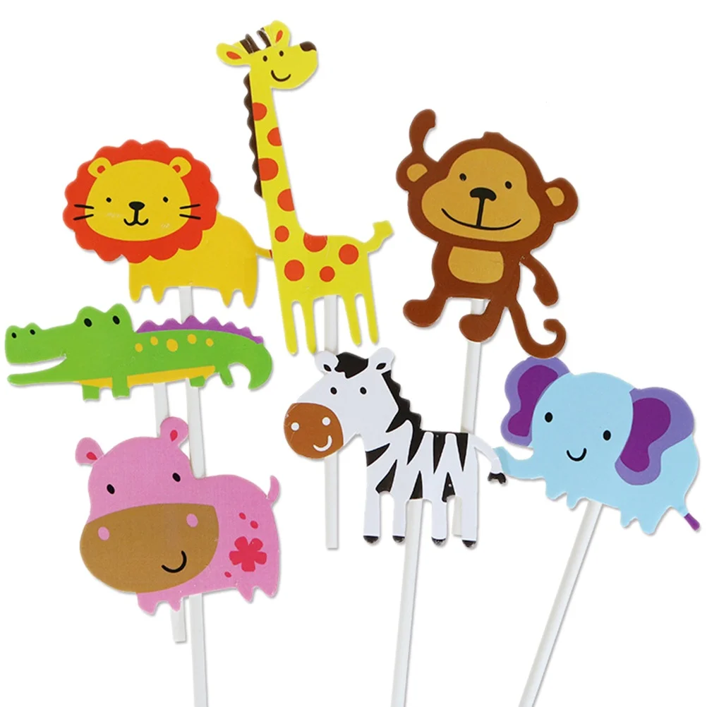 7 Pcs Animal Card Cute Cake Topper Decoration Birthday Decorations Picks Zoo Toppers
7 Pcs Animal Card Cute Cake Topper Decoration Birthday Decorations Picks Zoo Toppers