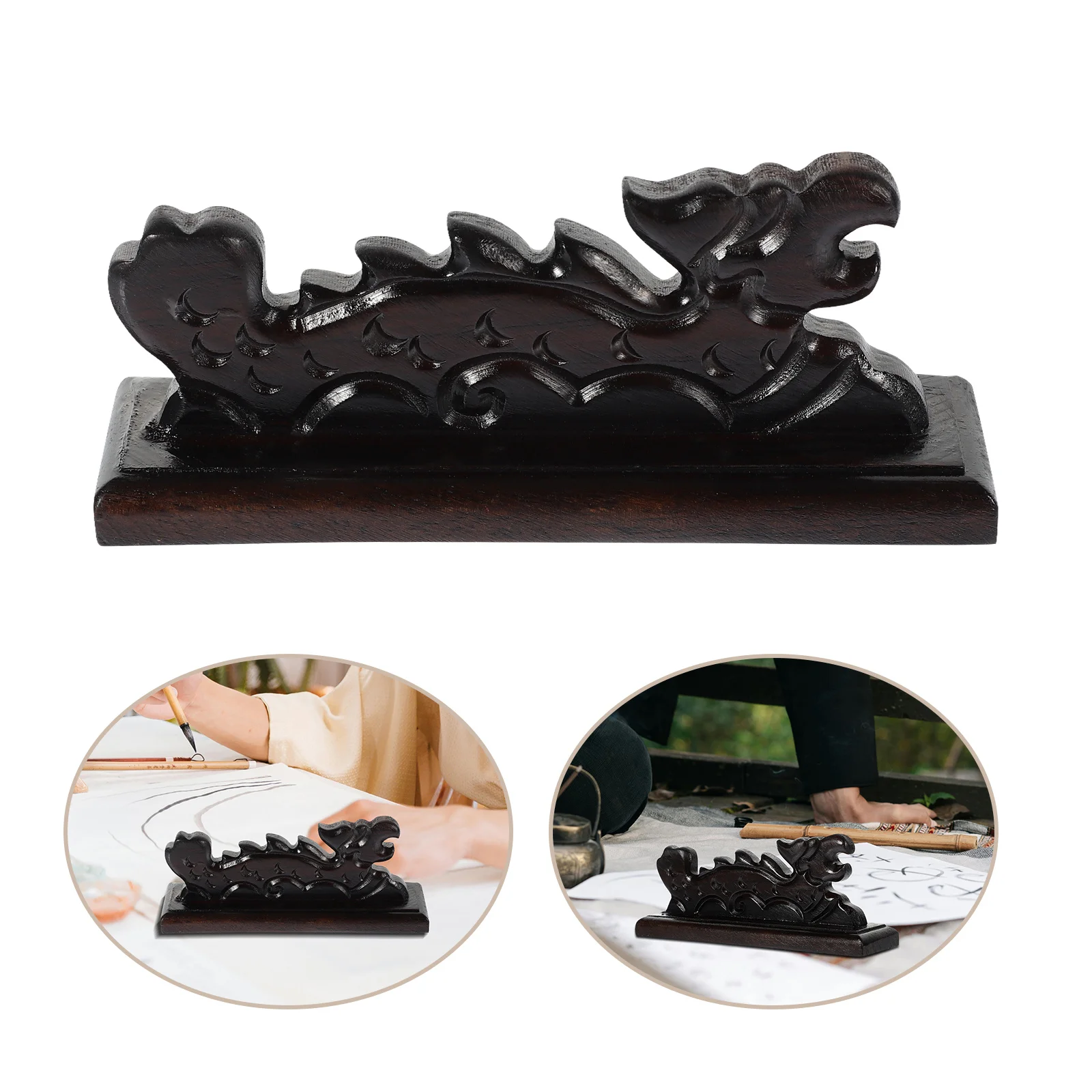1Pcs Dragon Head Brush Holder Wooden Chinese Calligraphy Pen Rack Ink Pen Stand Calligraphy Brush Organizer Desktop Decoration
1Pcs Dragon Head Brush Holder Wooden Chinese Calligraphy Pen Rack Ink Pen Stand Calligraphy Brush Organizer Desktop Decoration