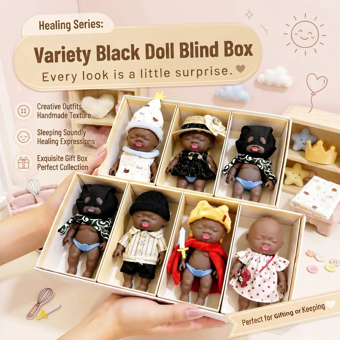 14cm Natasha Black Doll Blind Box with Clothing Set, Creative Squeeze Toy, Slow Rebound Type, Ugly-Cute Cartoon Style, Funny Toy, Stress-Relief Product
14cm Natasha Black Doll Blind Box with Clothing Set, Creative Squeeze Toy, Slow Rebound Type, Ugly-Cute Cartoon Style, Funny Toy, Stress-Relief Product