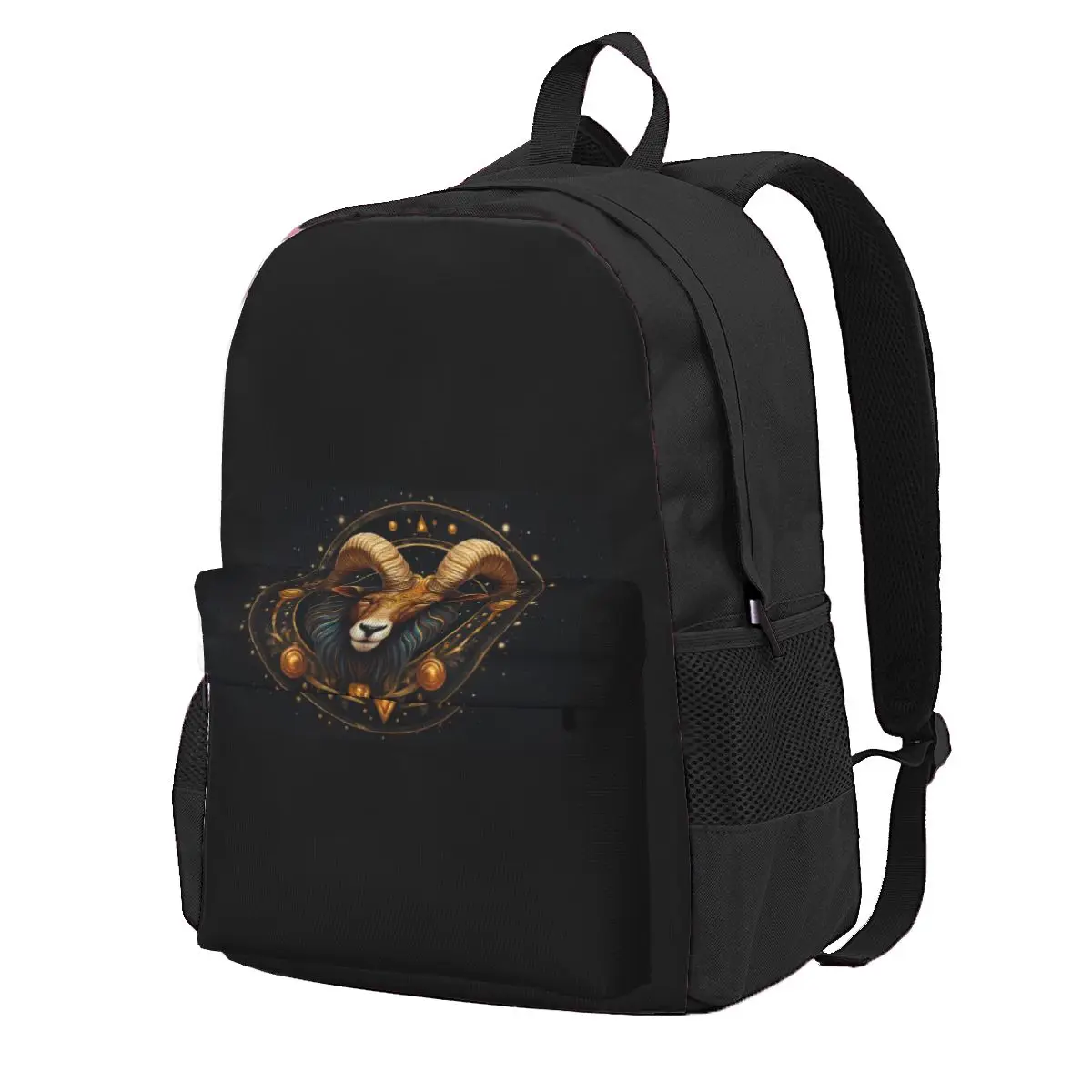 Aries Zodiac Celestial Goat And Ram Horns Print Student Backpack School Bag for Boys Girls Fashion Bookbag Shoulder Bags
Aries Zodiac Celestial Goat And Ram Horns Print Student Backpack School Bag for Boys Girls Fashion Bookbag Shoulder Bags