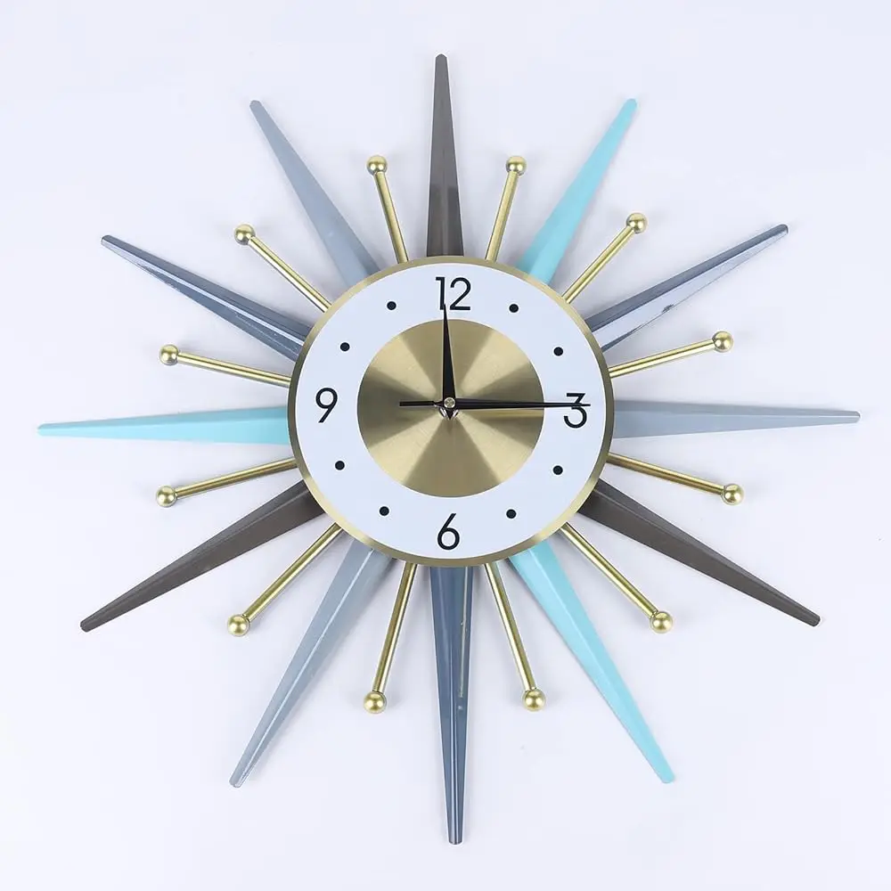 Large Wall Clo 22.8'' Modern Big Wall Clo Starburst Mid- Decor Non-Ticking Silent Quartz Movement Clo Home Decorations For
Large Wall Clo 22.8'' Modern Big Wall Clo Starburst Mid- Decor Non-Ticking Silent Quartz Movement Clo Home Decorations For