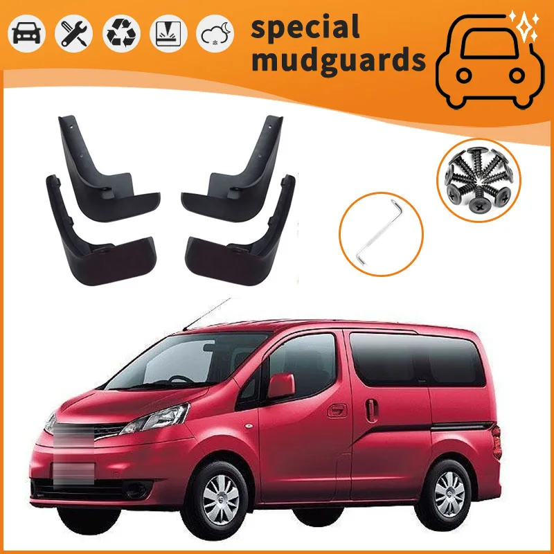 For 12-16 Nissan NV200 models Mudguards Fender Mudflaps Front Rear Flares Splash Guards Cover Car Accessorie
For 12-16 Nissan NV200 models Mudguards Fender Mudflaps Front Rear Flares Splash Guards Cover Car Accessorie
