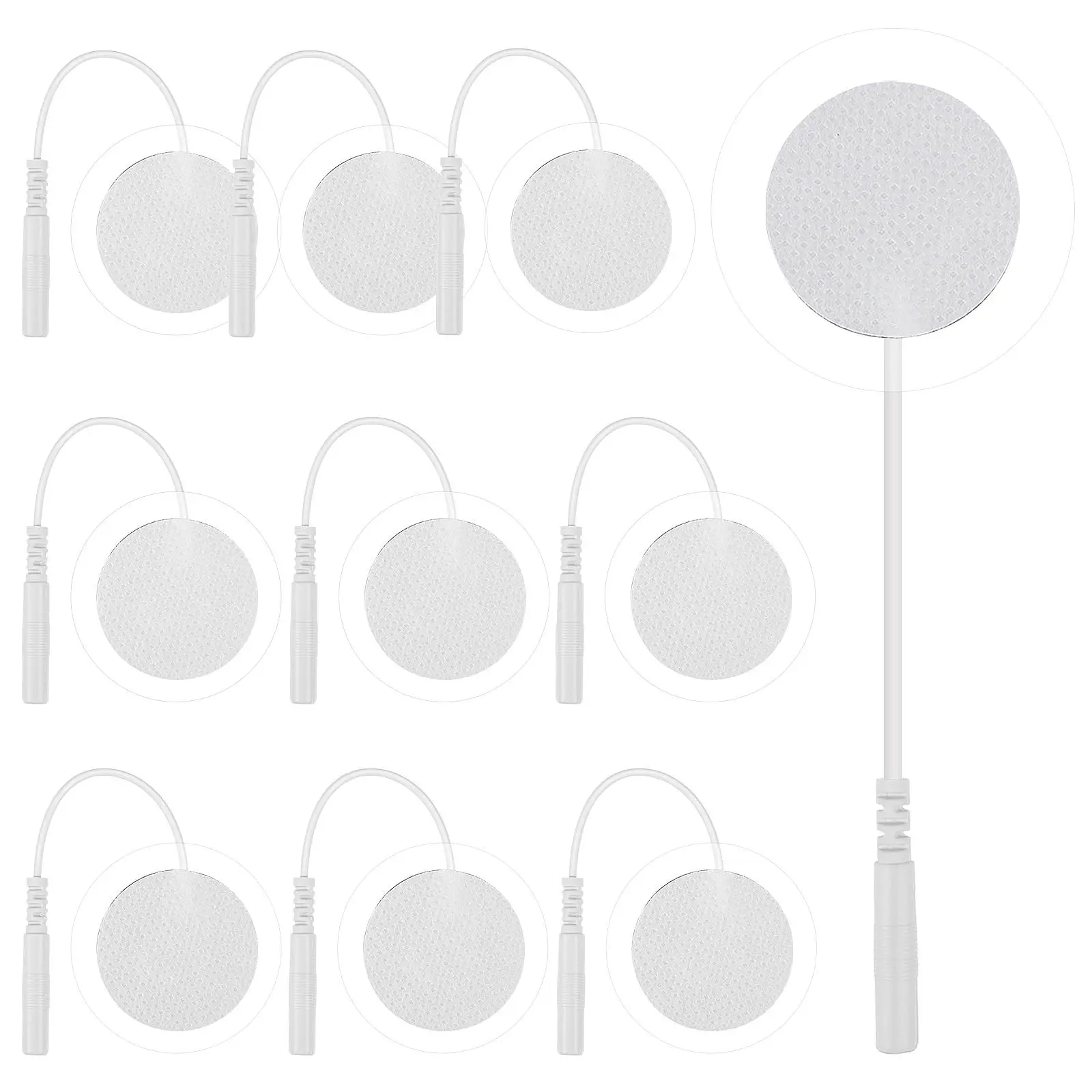 10 pcs Electrode Pads 3cm Round Self-Adhesive Massage Therapy Replacement Silicone Body Massaging Professional Teaching
10 pcs Electrode Pads 3cm Round Self-Adhesive Massage Therapy Replacement Silicone Body Massaging Professional Teaching