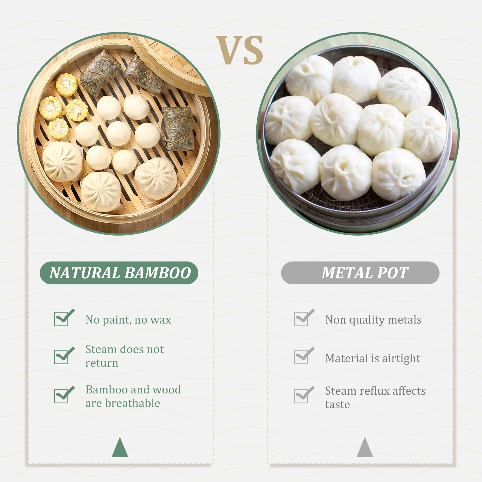 1 set Bamboo Steamer 3 Tier Kitchen Food Basket Premium Material Multi Functional Household Cook Rice Eggs Potatoes Corn
1 set Bamboo Steamer 3 Tier Kitchen Food Basket Premium Material Multi Functional Household Cook Rice Eggs Potatoes Corn