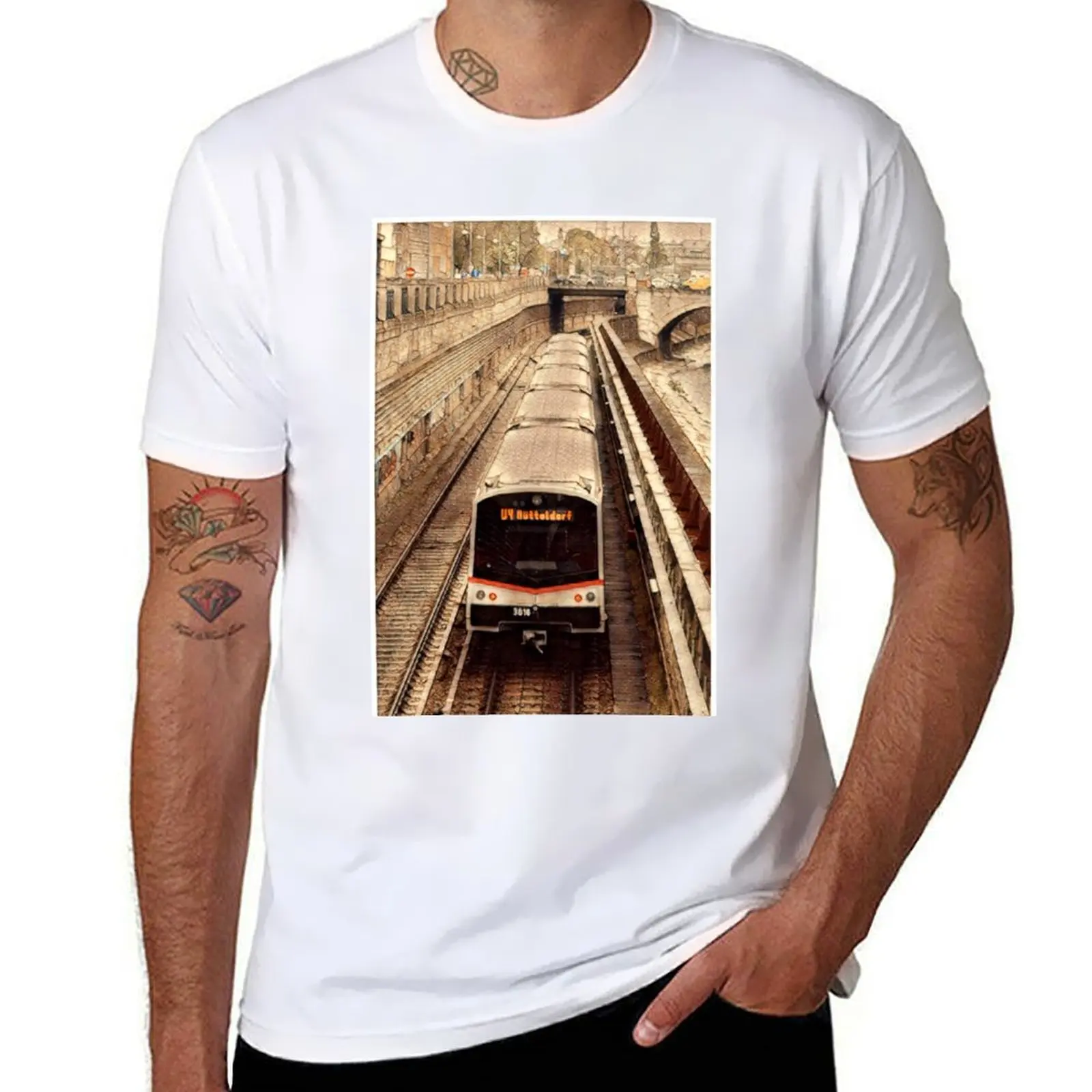 Vienna Train V3 (w. border frame) T-Shirt t shirt man casual t shirts for man cotton soft T-Shirt
Vienna Train V3 (w. border frame) T-Shirt t shirt man casual t shirts for man cotton soft T-Shirt