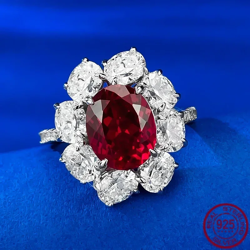 New S925 silver inlaid 8 * 10mm pigeon blood red pigeon egg full diamond festive red high carbon diamond female wedding jewelry
New S925 silver inlaid 8 * 10mm pigeon blood red pigeon egg full diamond festive red high carbon diamond female wedding jewelry