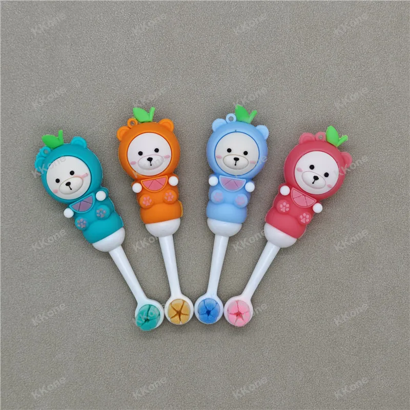 12Pcs Cute Cartoon Bear Kids Toothbrush Ultra Soft Fine Bristles Silicone Grip Gentle Care for Kids Oral Health
12Pcs Cute Cartoon Bear Kids Toothbrush Ultra Soft Fine Bristles Silicone Grip Gentle Care for Kids Oral Health