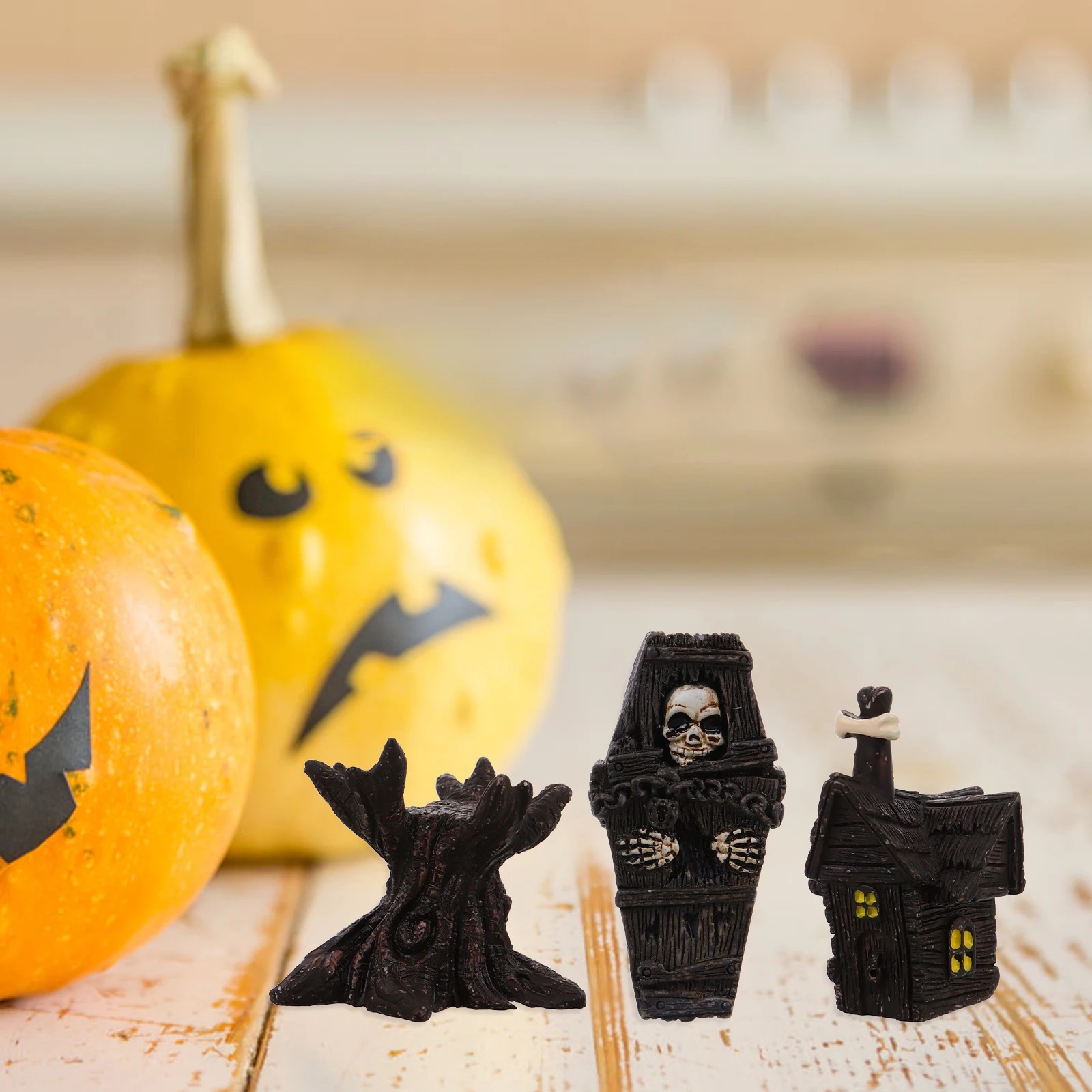 10pcs Skull Ornaments Mini Resin Figurines Halloween Decor Ghost Miniatures Home Accessories Table Craft Items
10pcs Skull Ornaments Mini Resin Figurines Halloween Decor Ghost Miniatures Home Accessories Table Craft Items