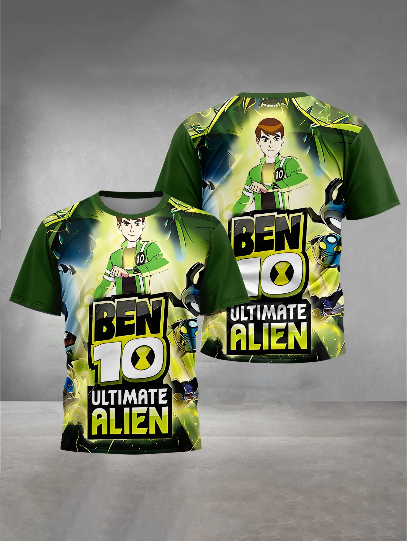 Men's Summer New 3D Printing Anime Ben 10 Short sleeve T-shirt Women's Street Leisure Sports Fashion Man Top
Men's Summer New 3D Printing Anime Ben 10 Short sleeve T-shirt Women's Street Leisure Sports Fashion Man Top