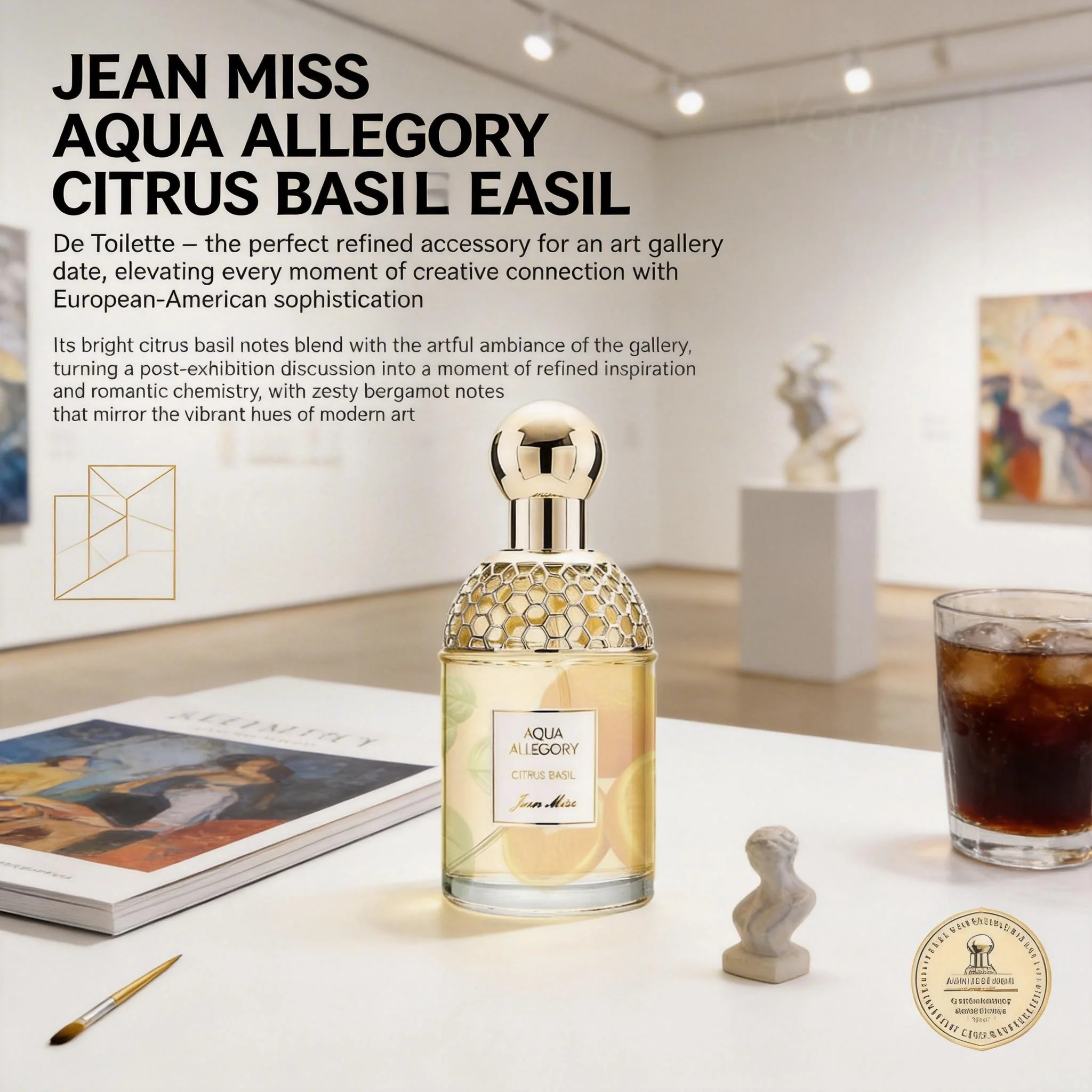 Cozy Citrus Basil Serenity EDT 100ml 3.4oz, Long Lasting Calming Scent, Casual Home Wear, Light Accent for Quiet Moments
Cozy Citrus Basil Serenity EDT 100ml 3.4oz, Long Lasting Calming Scent, Casual Home Wear, Light Accent for Quiet Moments