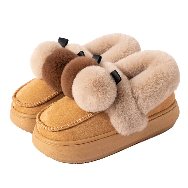 Новые модные хлопковые тапочки для женщин, зимняя домашняя теплая хлопковая обувь Fury на толстой подошве 
Новые модные хлопковые тапочки для женщин, зимняя домашняя теплая хлопковая обувь Fury на толстой подошве