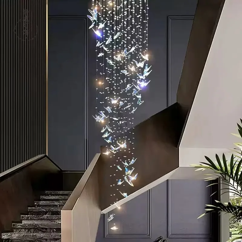 Nordic style modern art glass crystal sparkling butterfly chandelier
Nordic style modern art glass crystal sparkling butterfly chandelier
