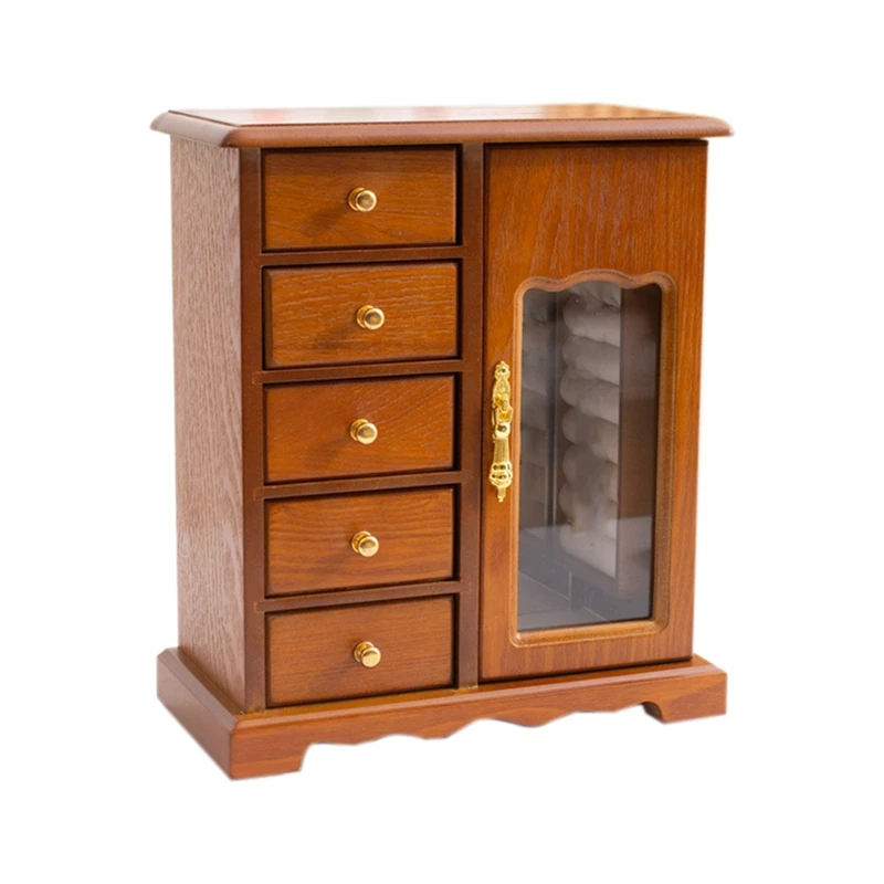 Retro Wooden Storage Box Jewelry Box 5-Layer Chinese Necklace Bracelet Ring Solid Wood Jewelry Box
Retro Wooden Storage Box Jewelry Box 5-Layer Chinese Necklace Bracelet Ring Solid Wood Jewelry Box