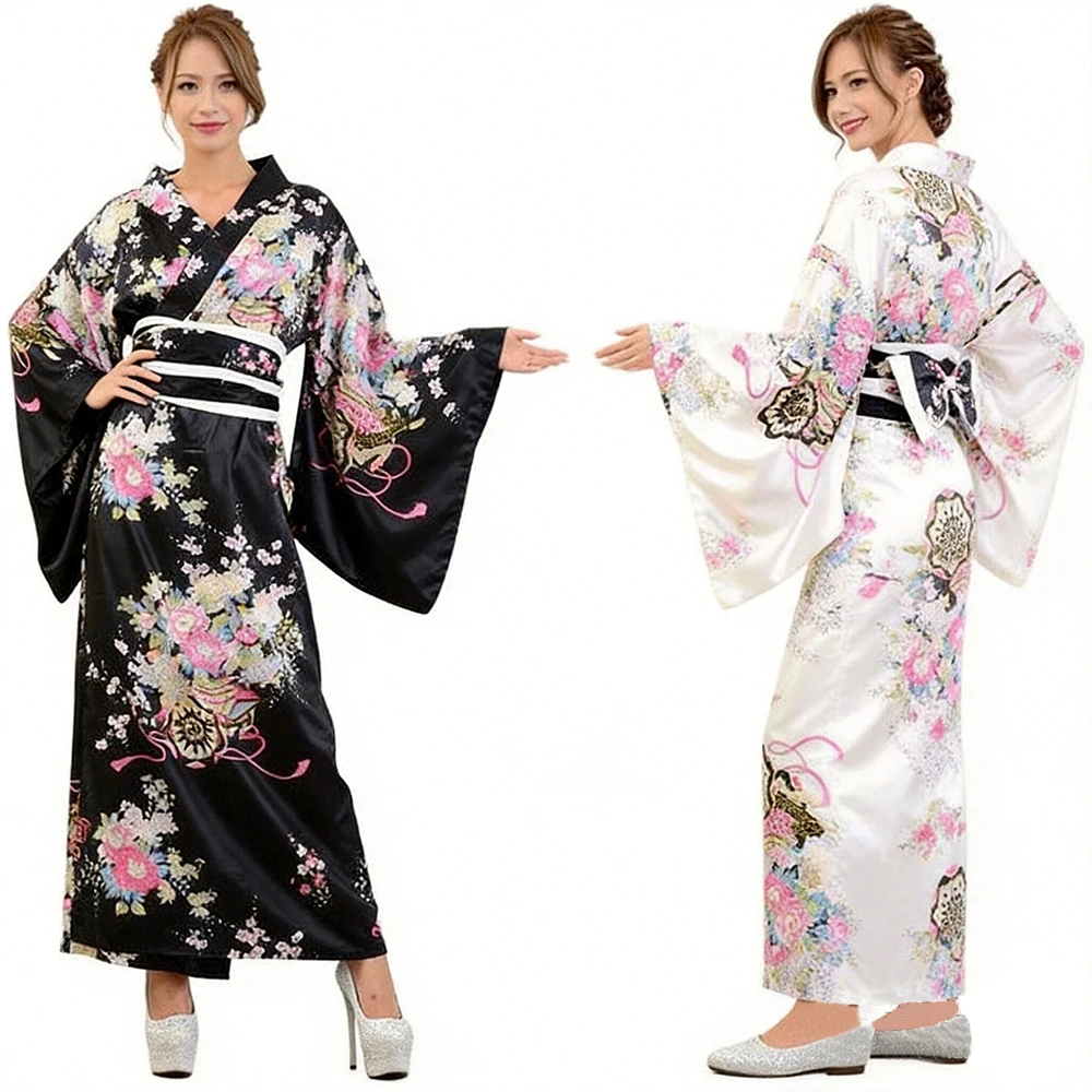Traditional Japanese Women Kimonos Yukata with Belt Sexy Fashionable Trendy Cosplay Costume Nightgown Yukata Holiday Party Dress
Traditional Japanese Women Kimonos Yukata with Belt Sexy Fashionable Trendy Cosplay Costume Nightgown Yukata Holiday Party Dress