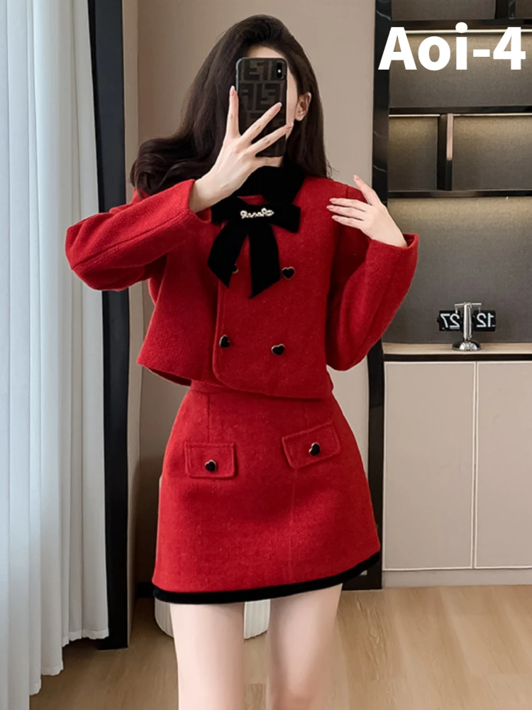 Fashion Elegant Quilted Thickened Suit Women's 2023 Winter Bow Love Button Long Sleeve Splicing Coat+A-Line Skirt Two-Piece Set
Fashion Elegant Quilted Thickened Suit Women's 2023 Winter Bow Love Button Long Sleeve Splicing Coat+A-Line Skirt Two-Piece Set