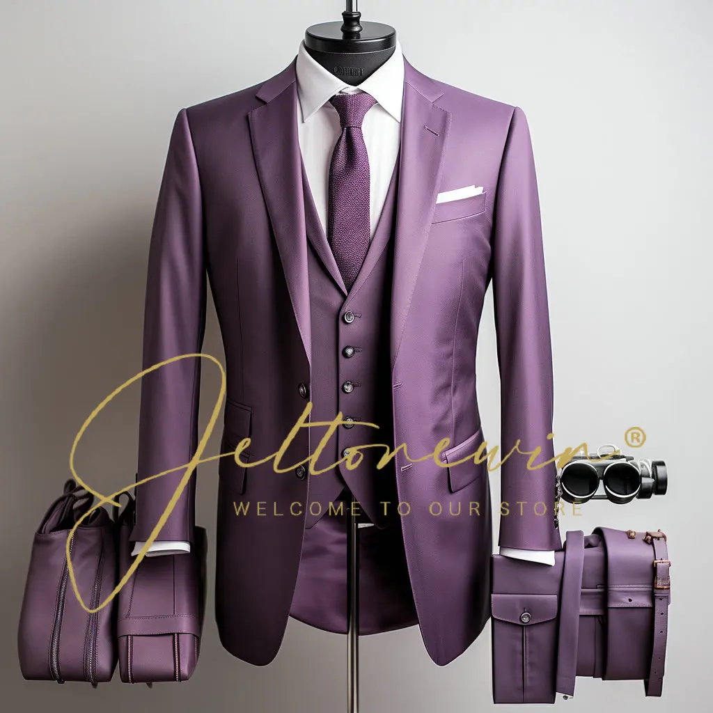 New Suit Men's 3 Piece Fit Costume Homme Blazer Tuxedo Popular Party Wedding (Blazer+Vest+Pants) Trajes De Hombre
New Suit Men's 3 Piece Fit Costume Homme Blazer Tuxedo Popular Party Wedding (Blazer+Vest+Pants) Trajes De Hombre