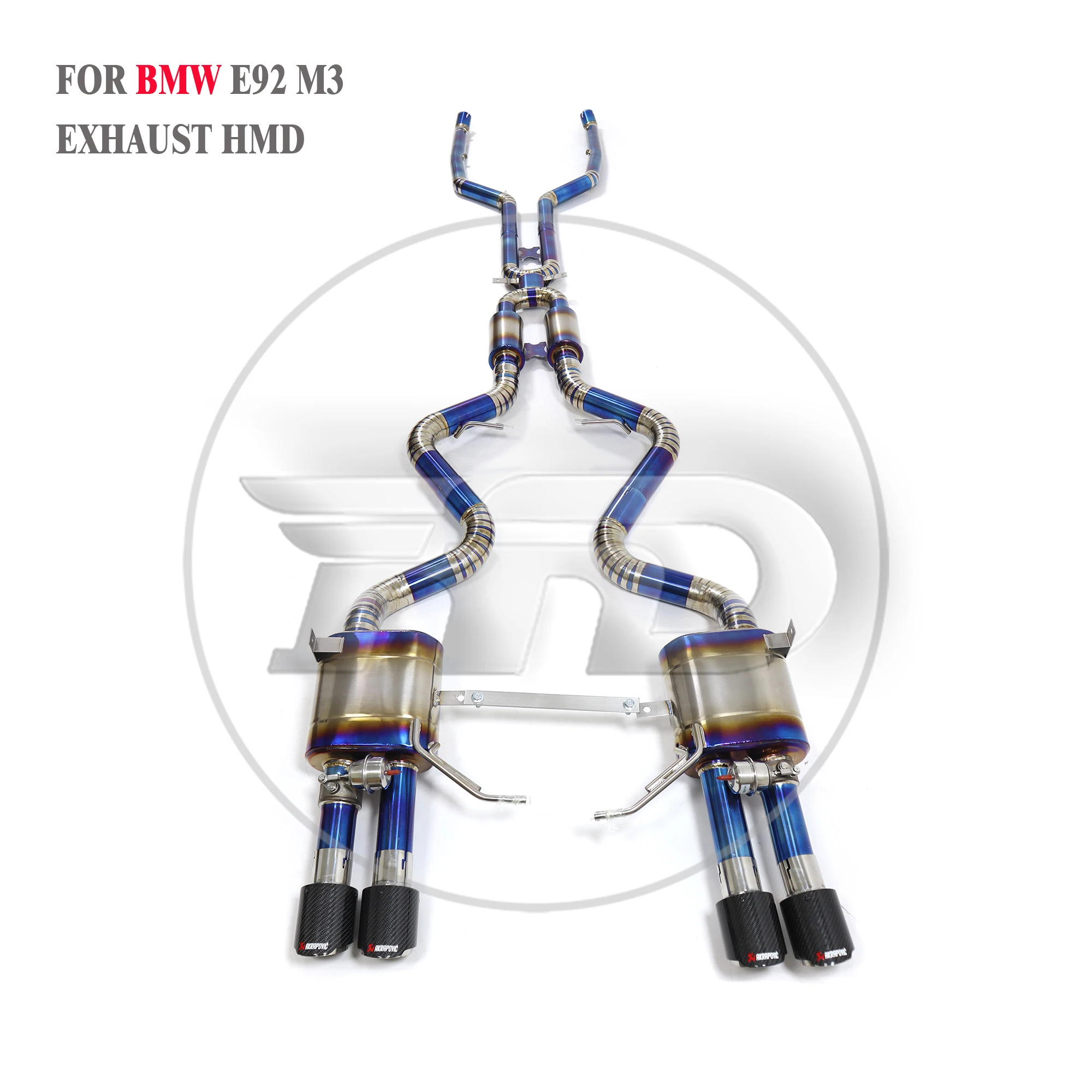 HMD titanium alloy catback For BMW E92 M3 car modified electronic valve muffler
HMD titanium alloy catback For BMW E92 M3 car modified electronic valve muffler