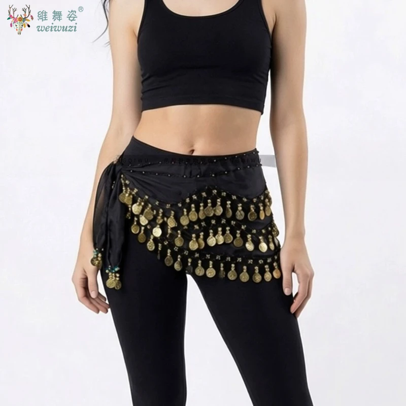 Jazz Belly Dance Hip Scarf Wrap Belt Performace Accessories Dancer Skirt Female Gold Coins Sequins Tassels Waist Chain Costumes
Jazz Belly Dance Hip Scarf Wrap Belt Performace Accessories Dancer Skirt Female Gold Coins Sequins Tassels Waist Chain Costumes