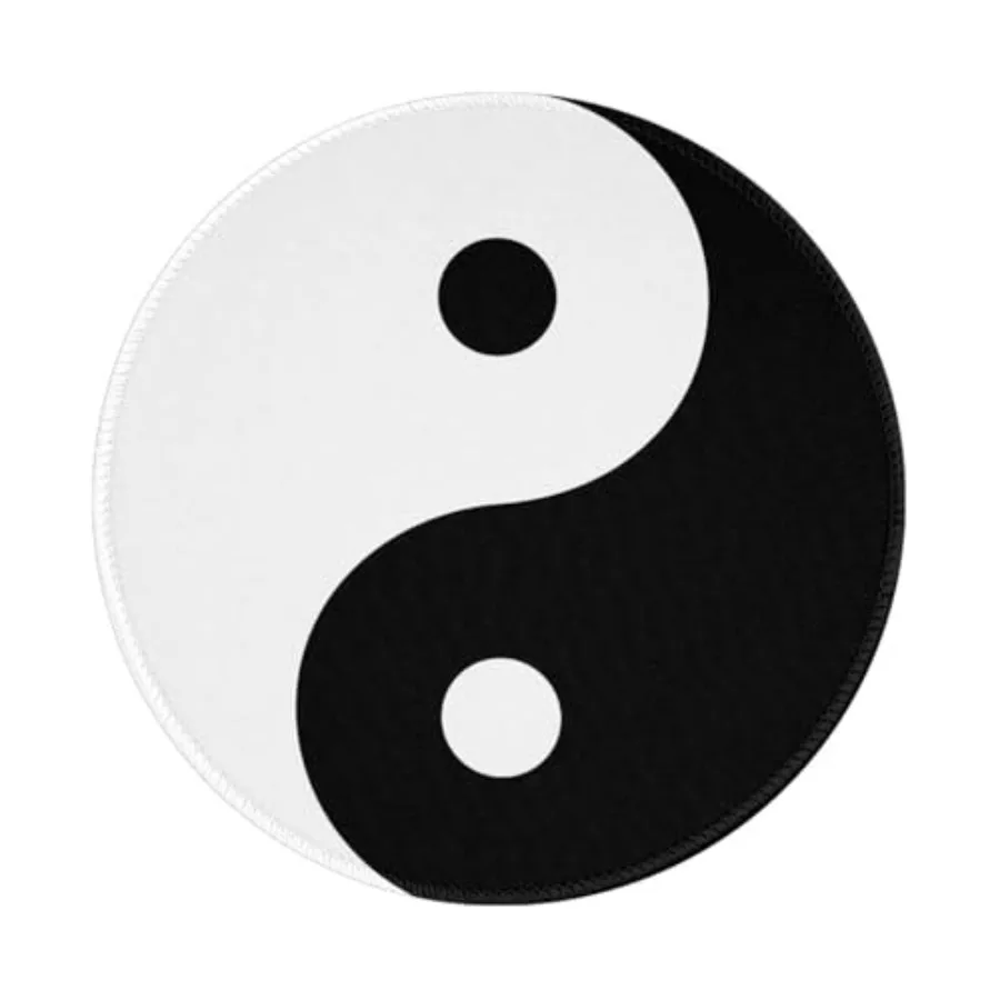 Yin Yang Round Mouse Pad Small Gaming Mousepad Black and White Desk Mat Stitched Edges 8 X 8 Inch for Home Office
Yin Yang Round Mouse Pad Small Gaming Mousepad Black and White Desk Mat Stitched Edges 8 X 8 Inch for Home Office