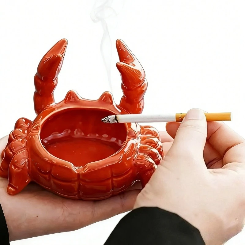 Cute Crab Ashtray With Lid Anti Fly Ash Ceramic Cigar Ashtray Ornaments Living Room Home Decoration Art Gift
Cute Crab Ashtray With Lid Anti Fly Ash Ceramic Cigar Ashtray Ornaments Living Room Home Decoration Art Gift