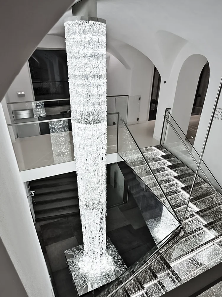 Nordic Staircase Chandelier Duplex Loft Luxury Chandelier High Quality Lobby Crystal Led Hanging Lamp Customable Pendant Light
Nordic Staircase Chandelier Duplex Loft Luxury Chandelier High Quality Lobby Crystal Led Hanging Lamp Customable Pendant Light