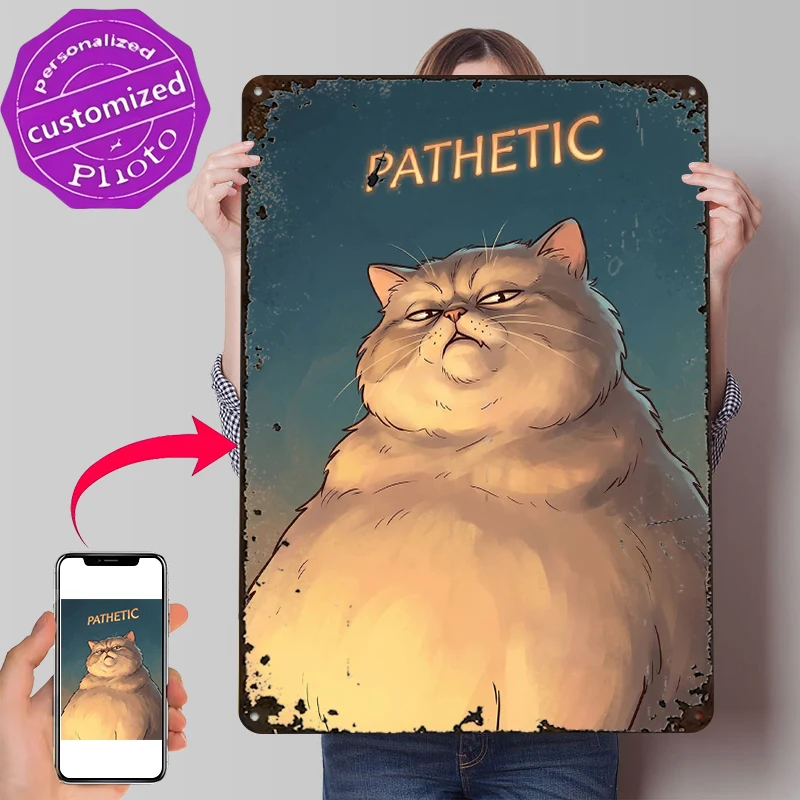 Pathetic Cat With Grumpy Expression Poster Vintage Metal Signs Wall Art Retro Tin Plaque for Gaming Room Decoration Cozy House
Pathetic Cat With Grumpy Expression Poster Vintage Metal Signs Wall Art Retro Tin Plaque for Gaming Room Decoration Cozy House