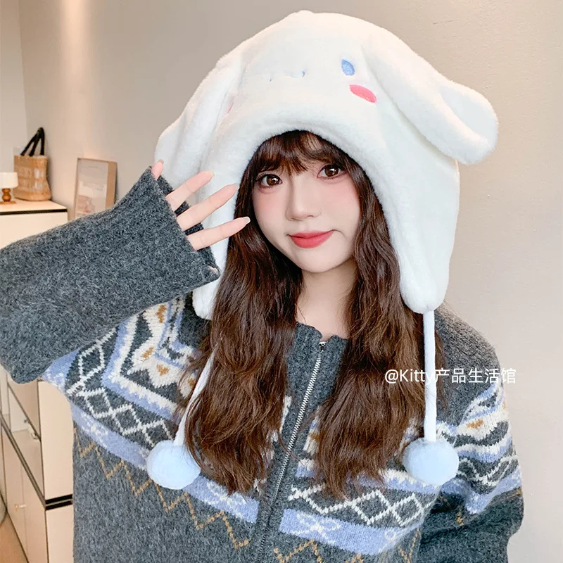 Sanrio Kawaii Anime Cinnamoroll Ball Cap Girl Heart Cute Cartoon Winter Warm Ear Protective Hanging Ball Hat Fashion Kid Gift
Sanrio Kawaii Anime Cinnamoroll Ball Cap Girl Heart Cute Cartoon Winter Warm Ear Protective Hanging Ball Hat Fashion Kid Gift