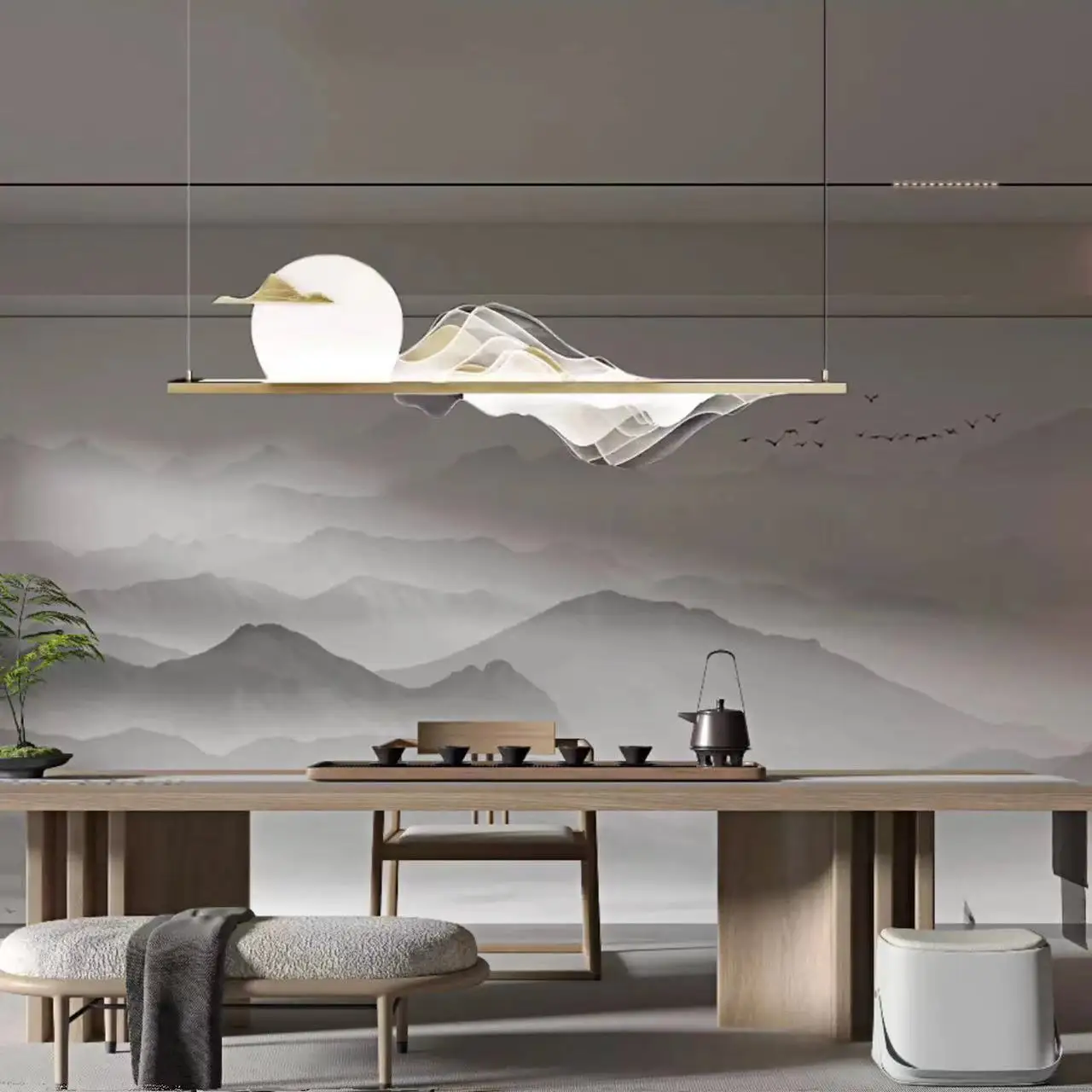 Quiet Retro Style Tea Room Chandelier Zen Chinese Restaurant Lamp Chinese Style Bar Lamp Designer Landscape Chandelier
Quiet Retro Style Tea Room Chandelier Zen Chinese Restaurant Lamp Chinese Style Bar Lamp Designer Landscape Chandelier 